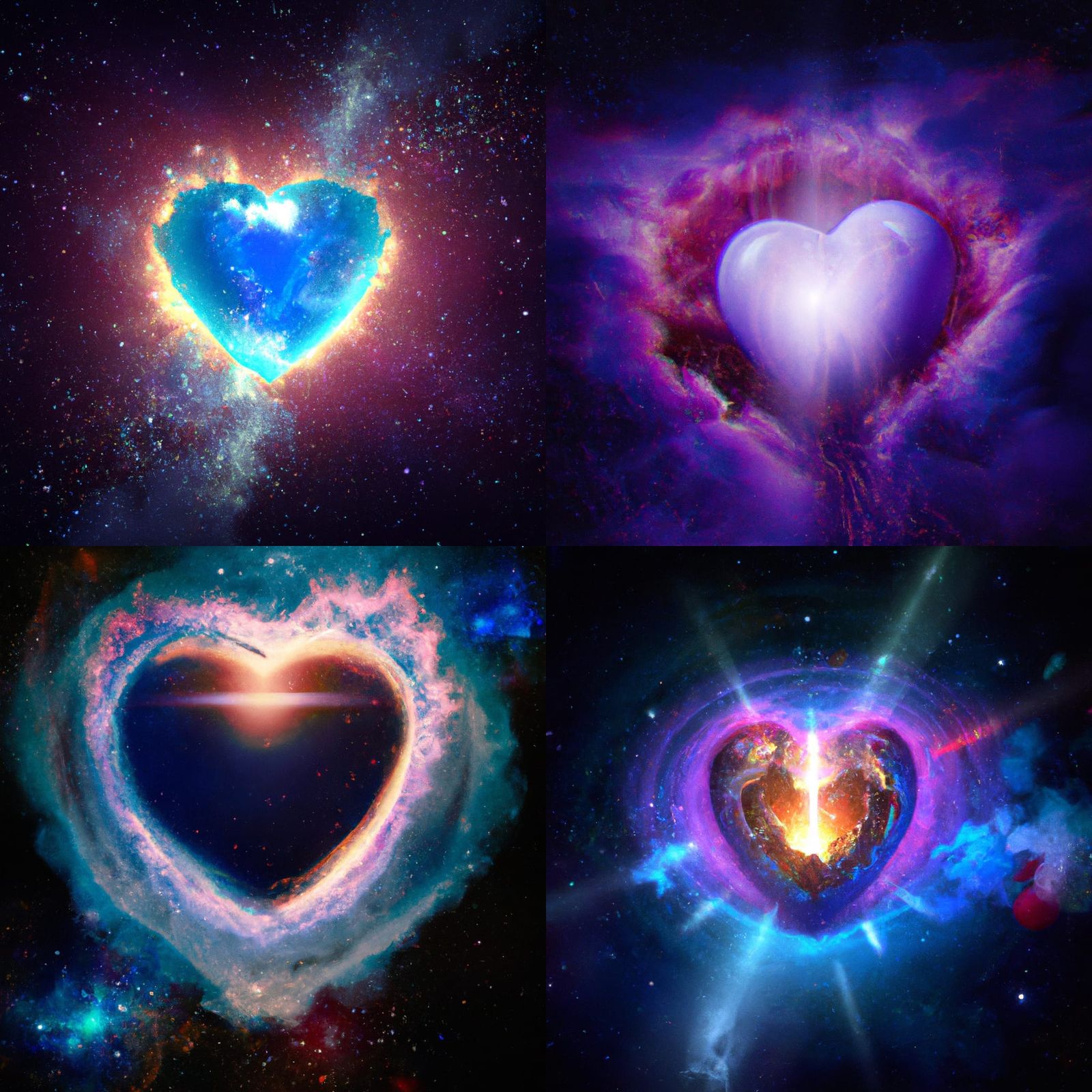 Cosmic Hearts exploding