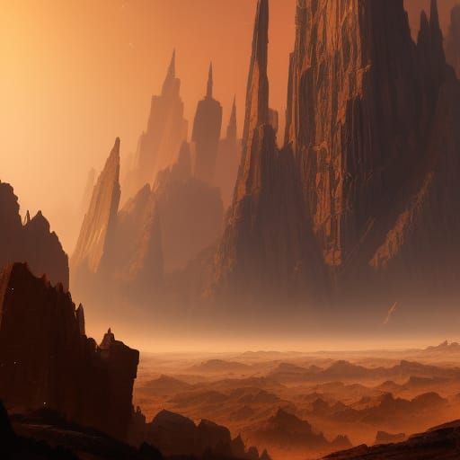 Detailed Space Rig Concept Art