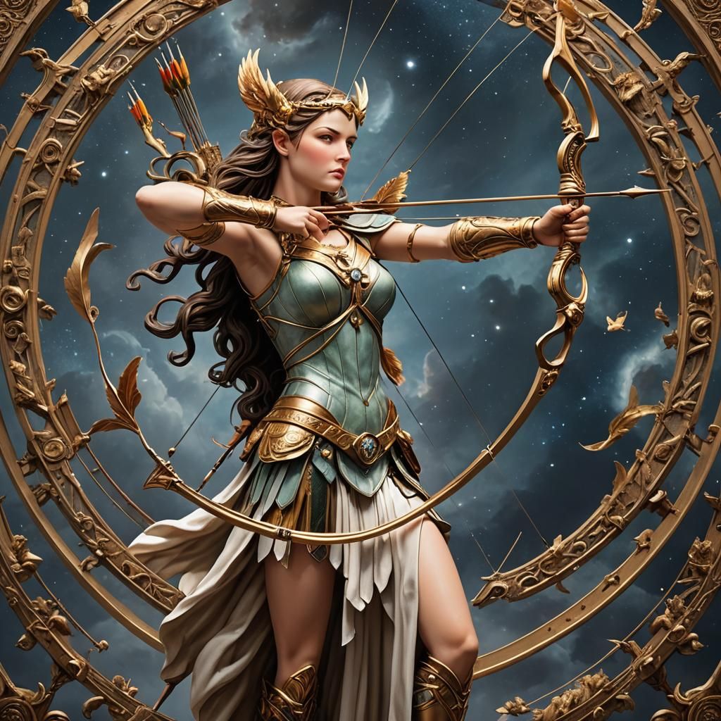 Futuristic Artemis: Goddess of the Hunt