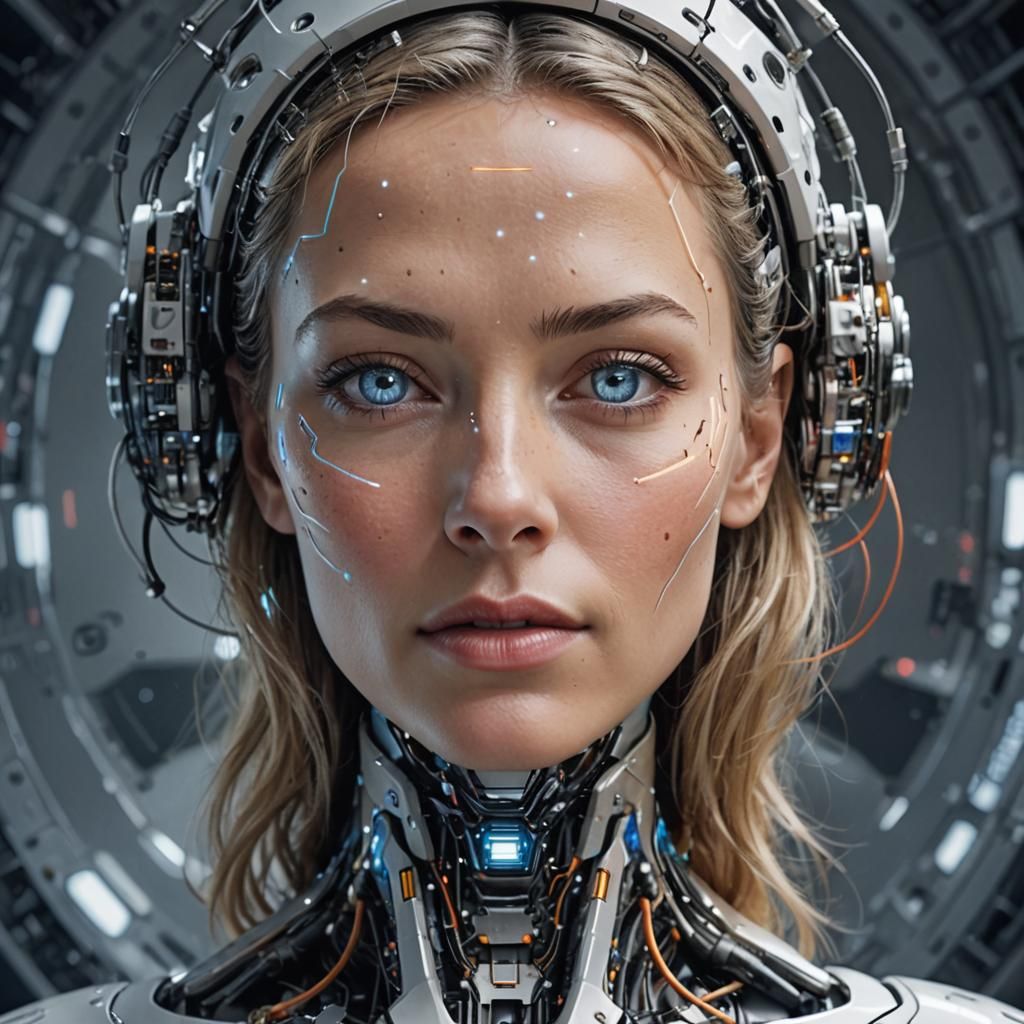 Intricate Portrait of Beautiful Woman in Dutch Style