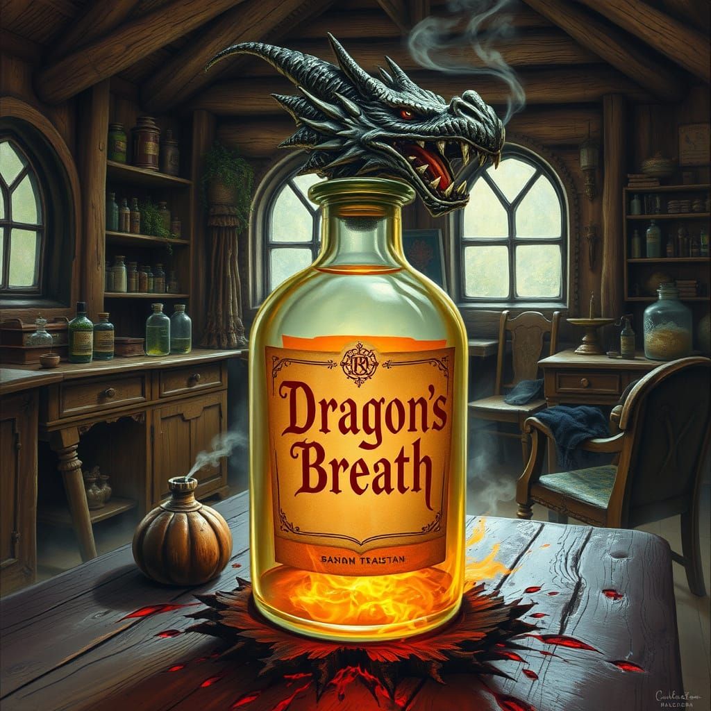 Dragon's Breath Potion in a Fantasy Setting