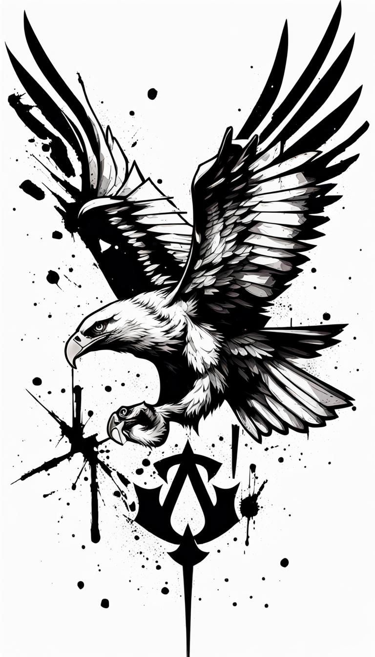 Assassin's Creed Logo: Trash Polka Tattoo Style