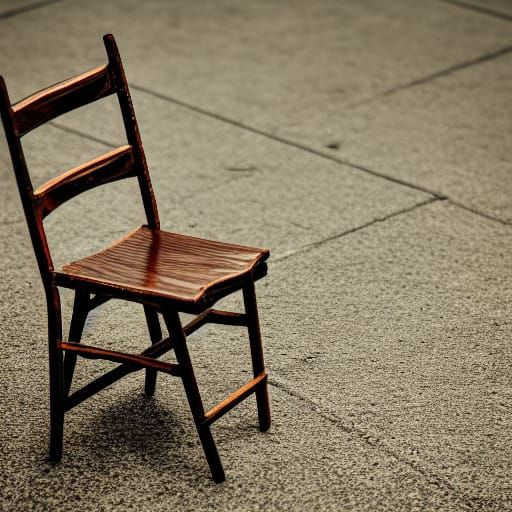 Broken Chair in Natural Lighting, Professional Photography
