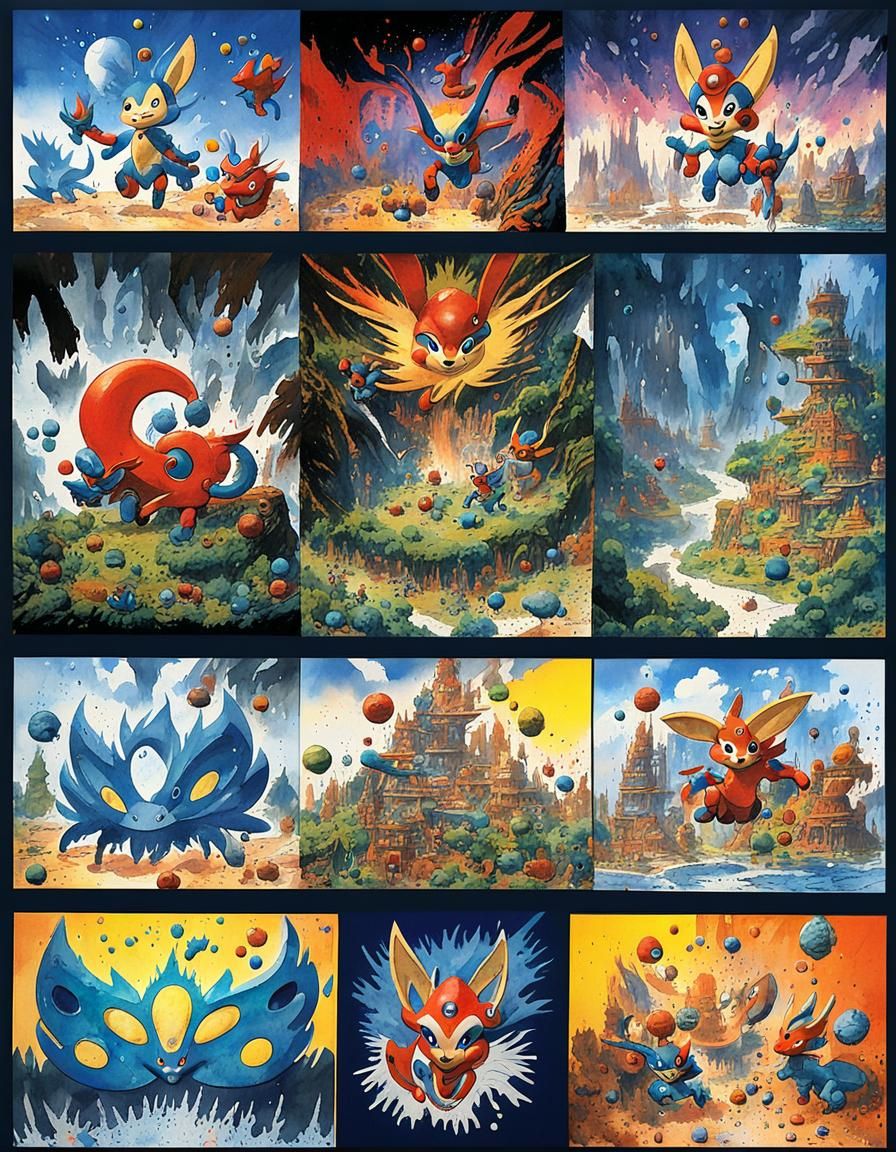 Lara Croft as Pokémon Master in Vivid Concept Art