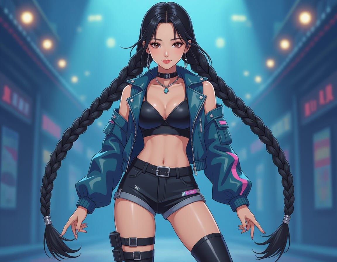 Minji: Korean Dancer in Manga Scan Style
