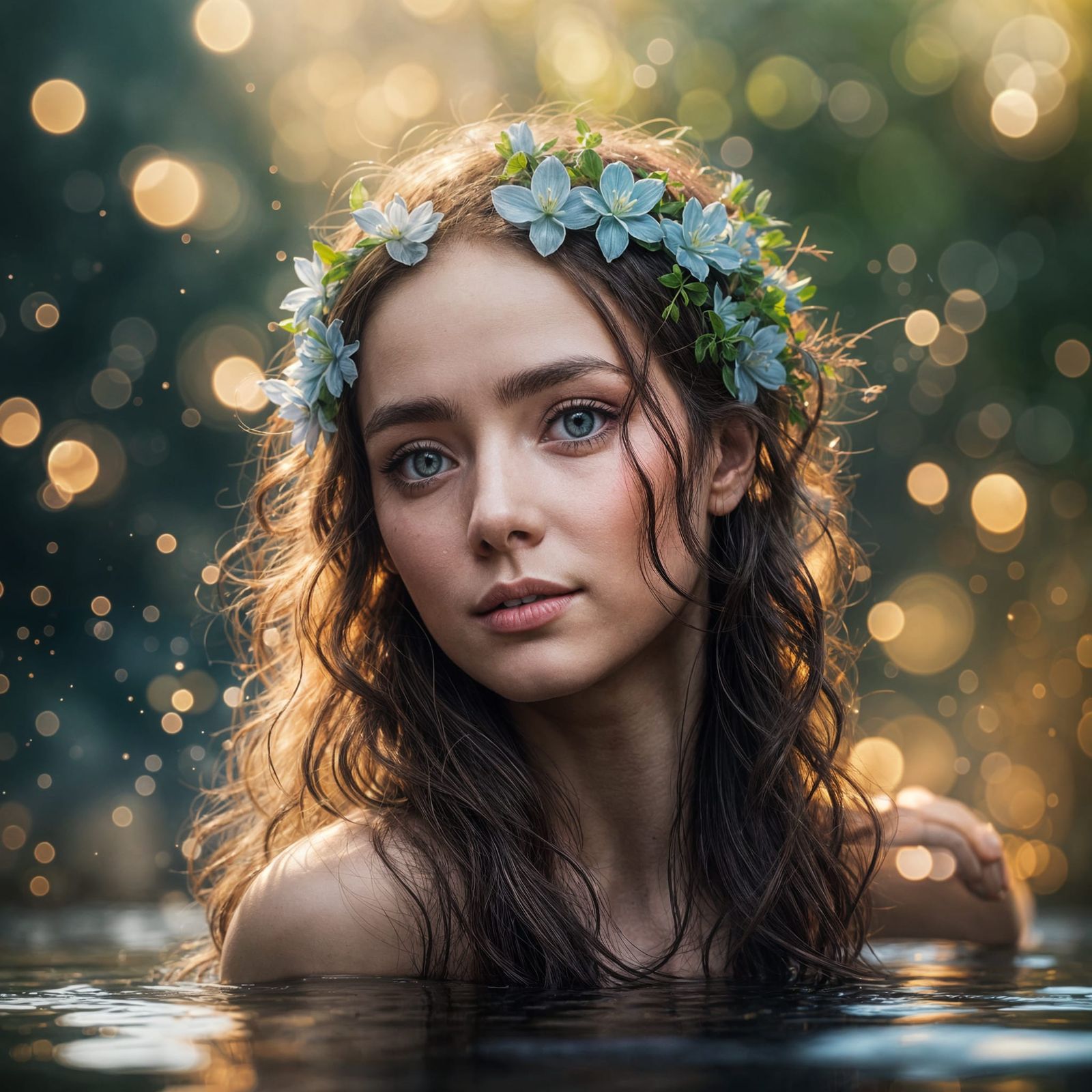 Breathtaking Nymph in Ethereal Beauty