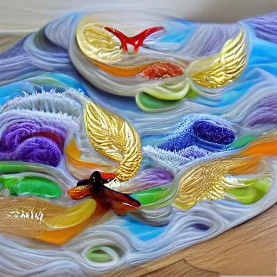 Soaring Bird: Impressionistic Impasto Quilling Art