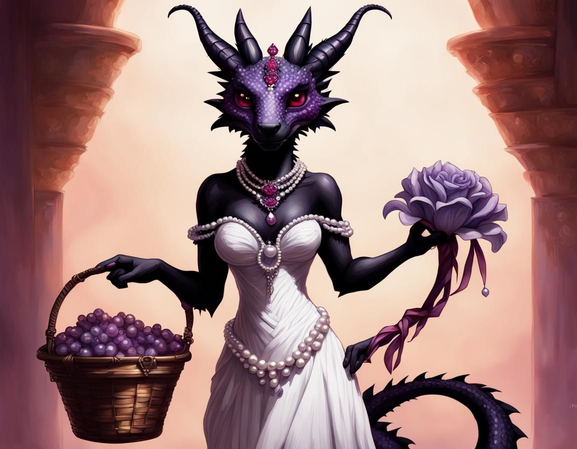 Dragoness Wedding: Hyperrealistic Splash Art