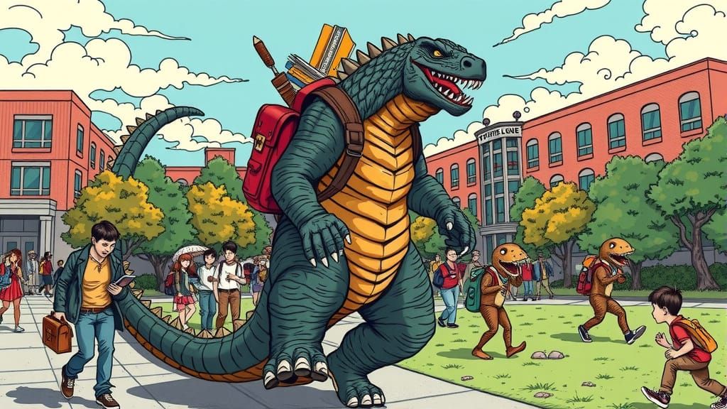 Godzilla Goes to College: Comic Book Art