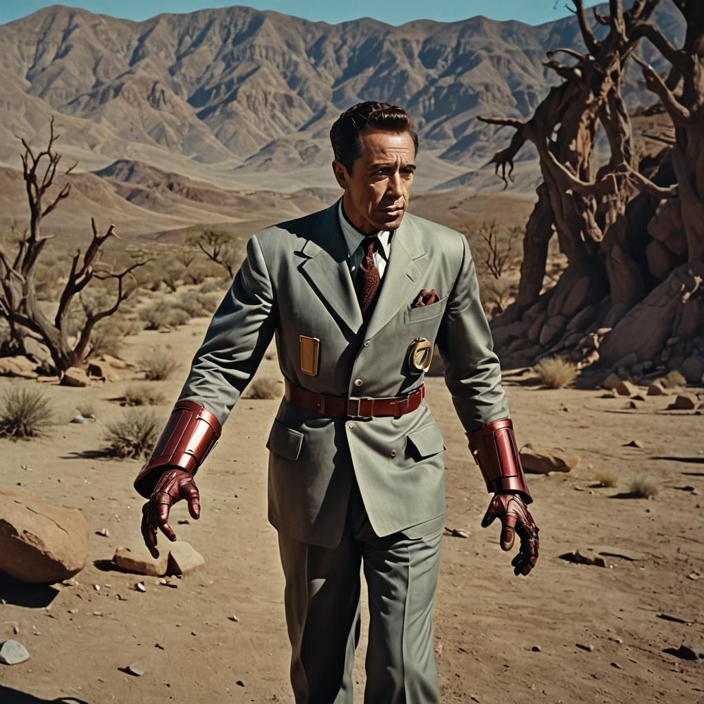 Humphrey Bogart as 1950s Iron Man
