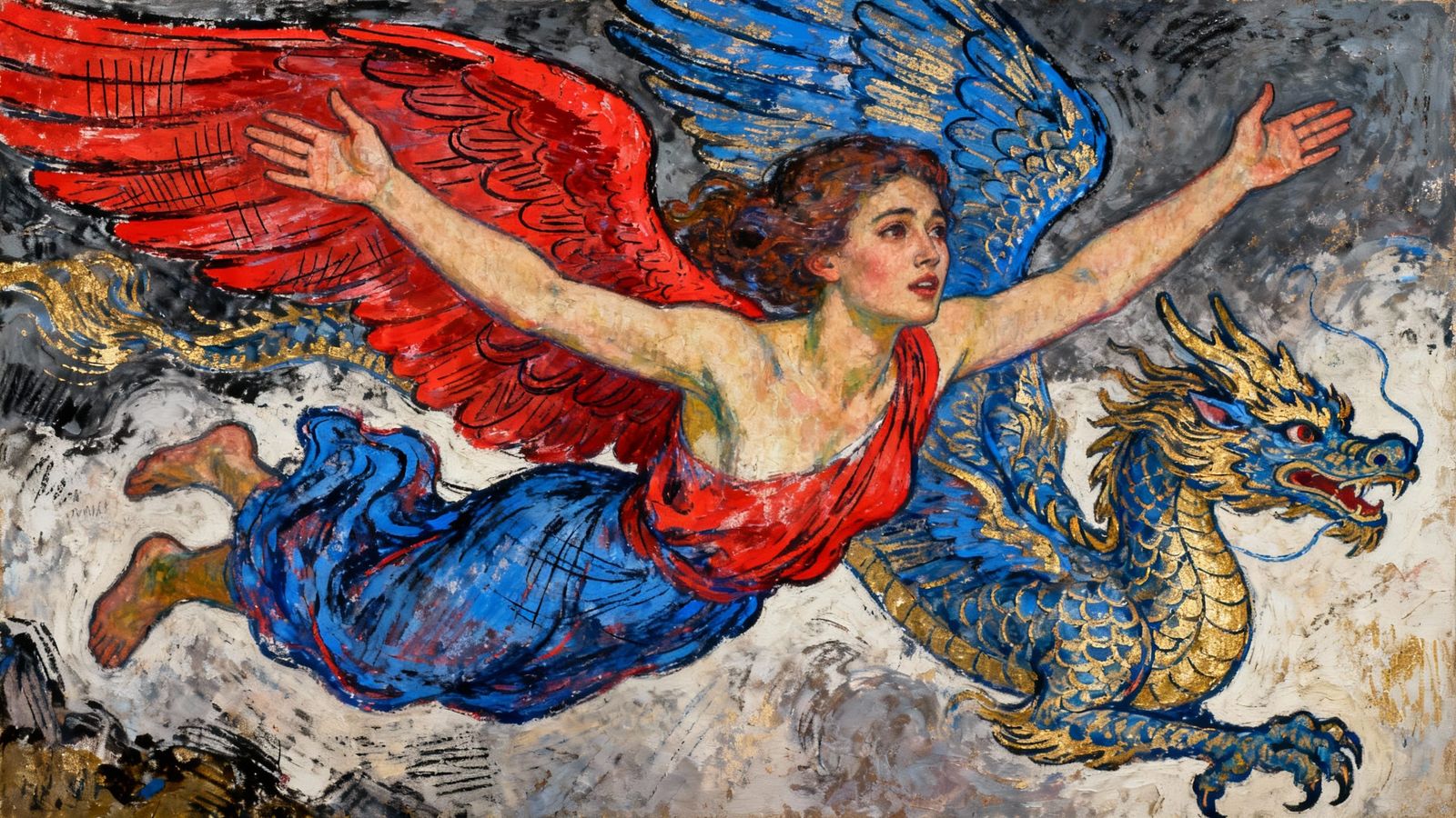 Spirit Animal in Flight: Vibrant Portraiture