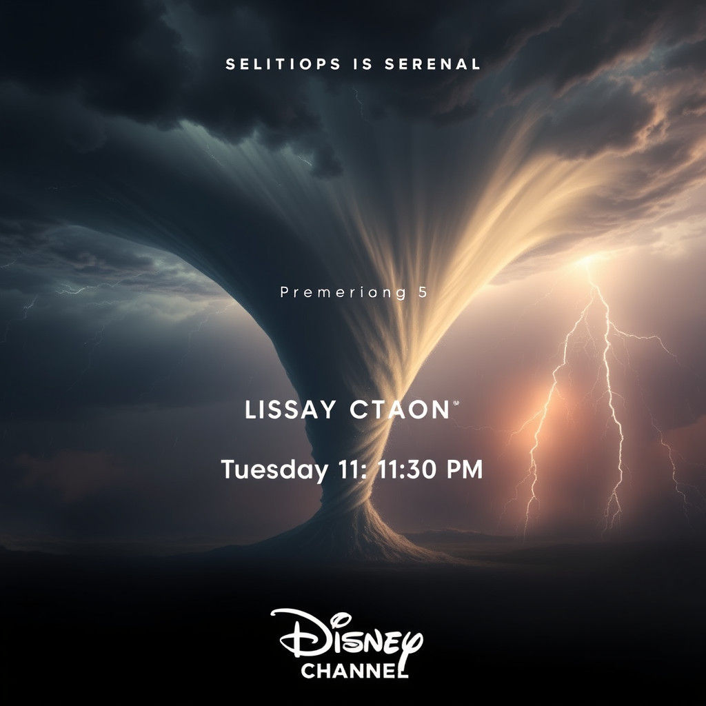 Ethereal Tornado Bursts Forth in Rainstorm