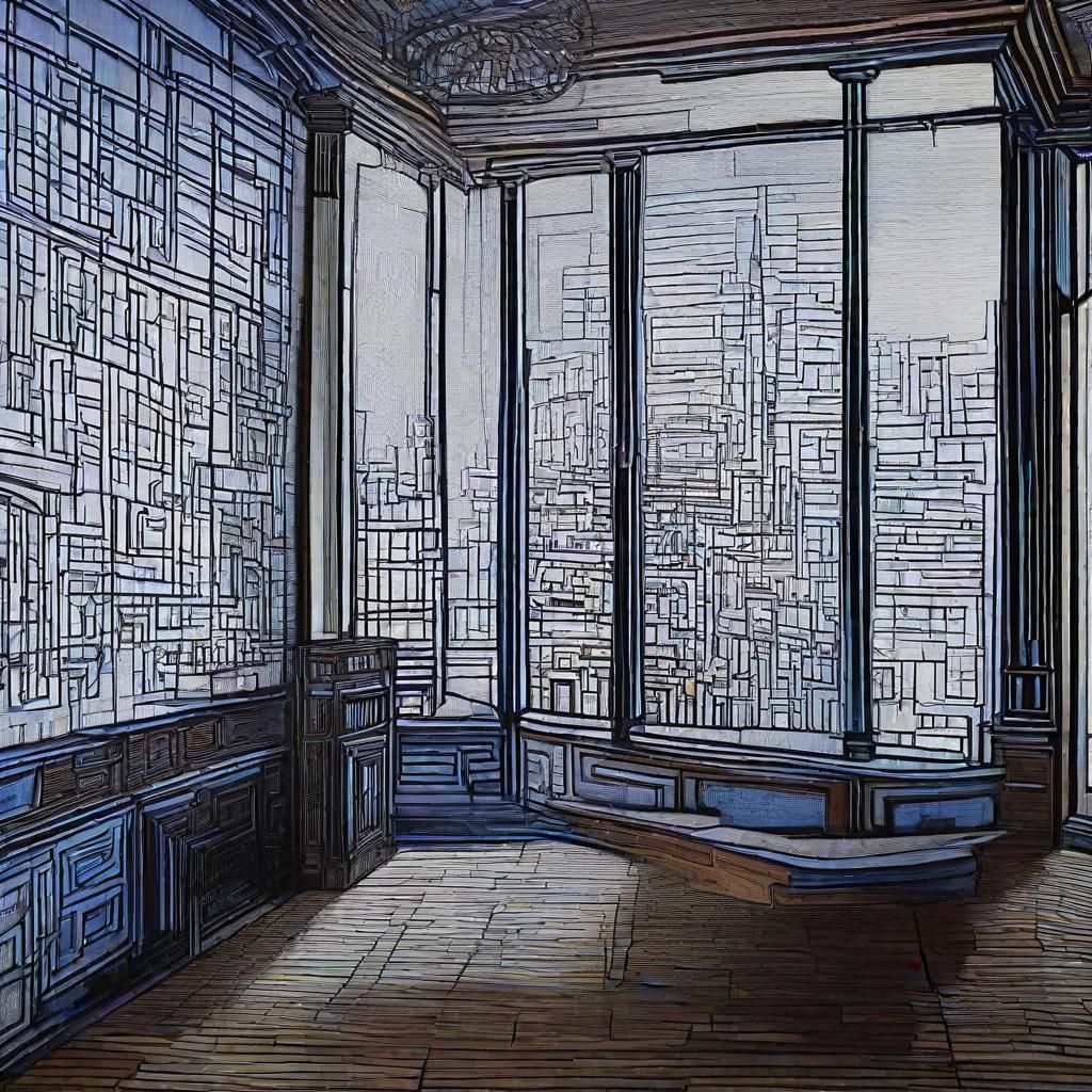 Abstract Graphic Score Inspired by Musical Notation