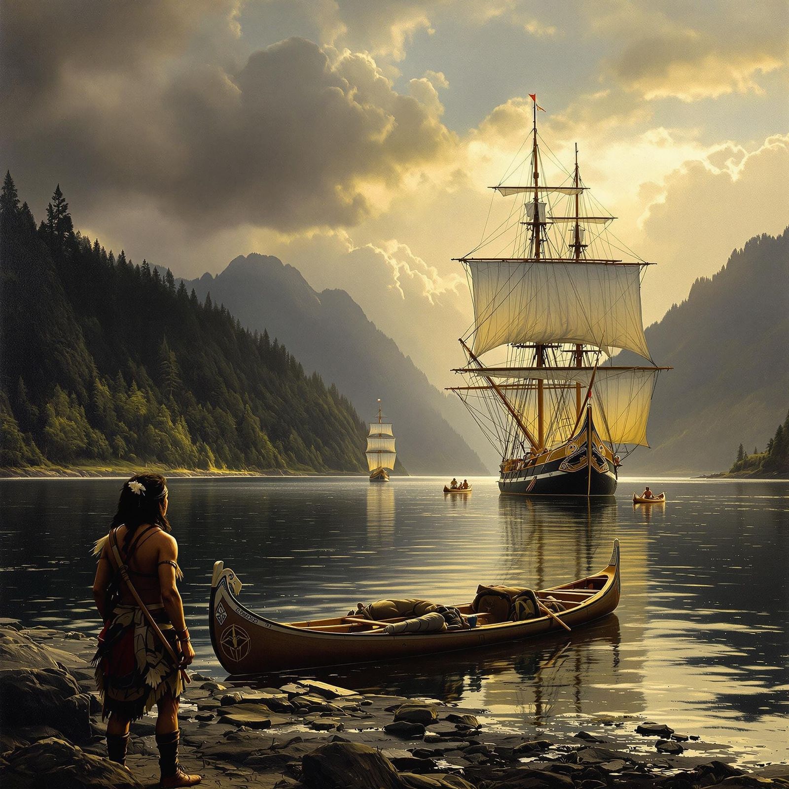 Nuu-chah-nulth Encounter with Captain Cook, in 18th Century ...