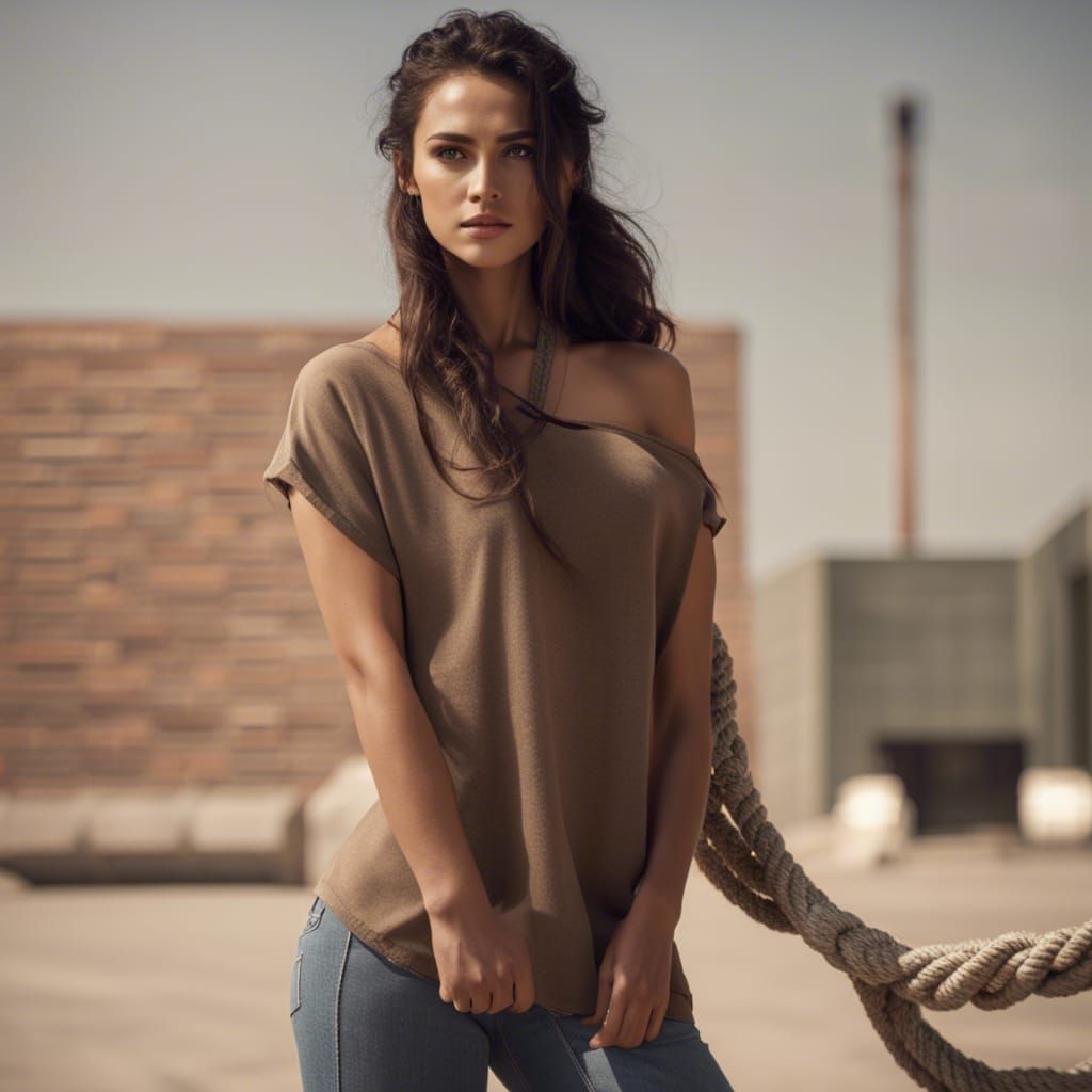 Bound Woman Portrait in 4K Resolution