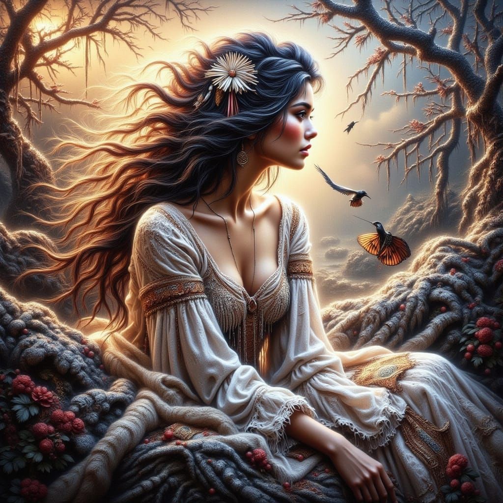 Tribal majestic lady