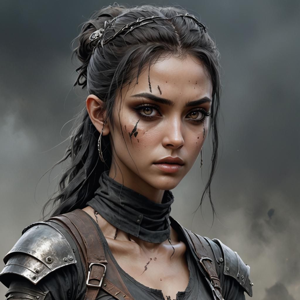 Post-Apocalyptic Scribe: A Digital Art Portrait