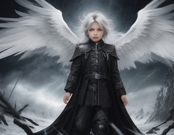 Stormbringer: Angelic Child Emerges from Darkness