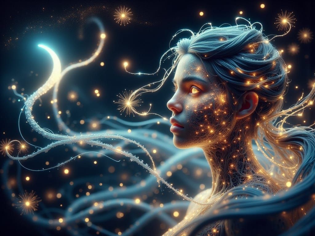 Ethereal Eldritch God of Plague in Soap Bubbles