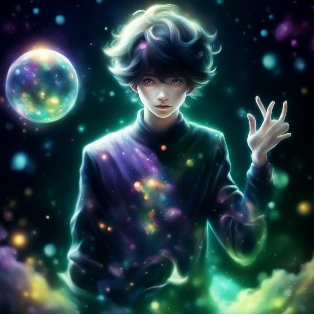 Dreamlike Concept Art with Iridescent Stardust