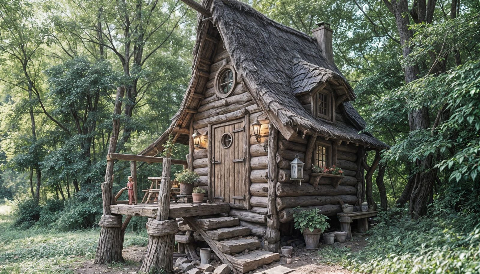Cozy Elven Hideaway in Whimsical Forest Setting