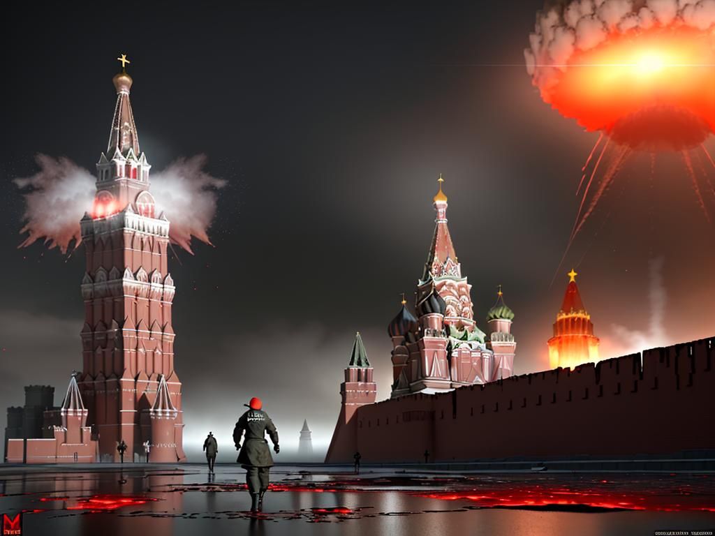 Angelic Wrath Unleashed in Nuclear Aftermath: 3D Game Art