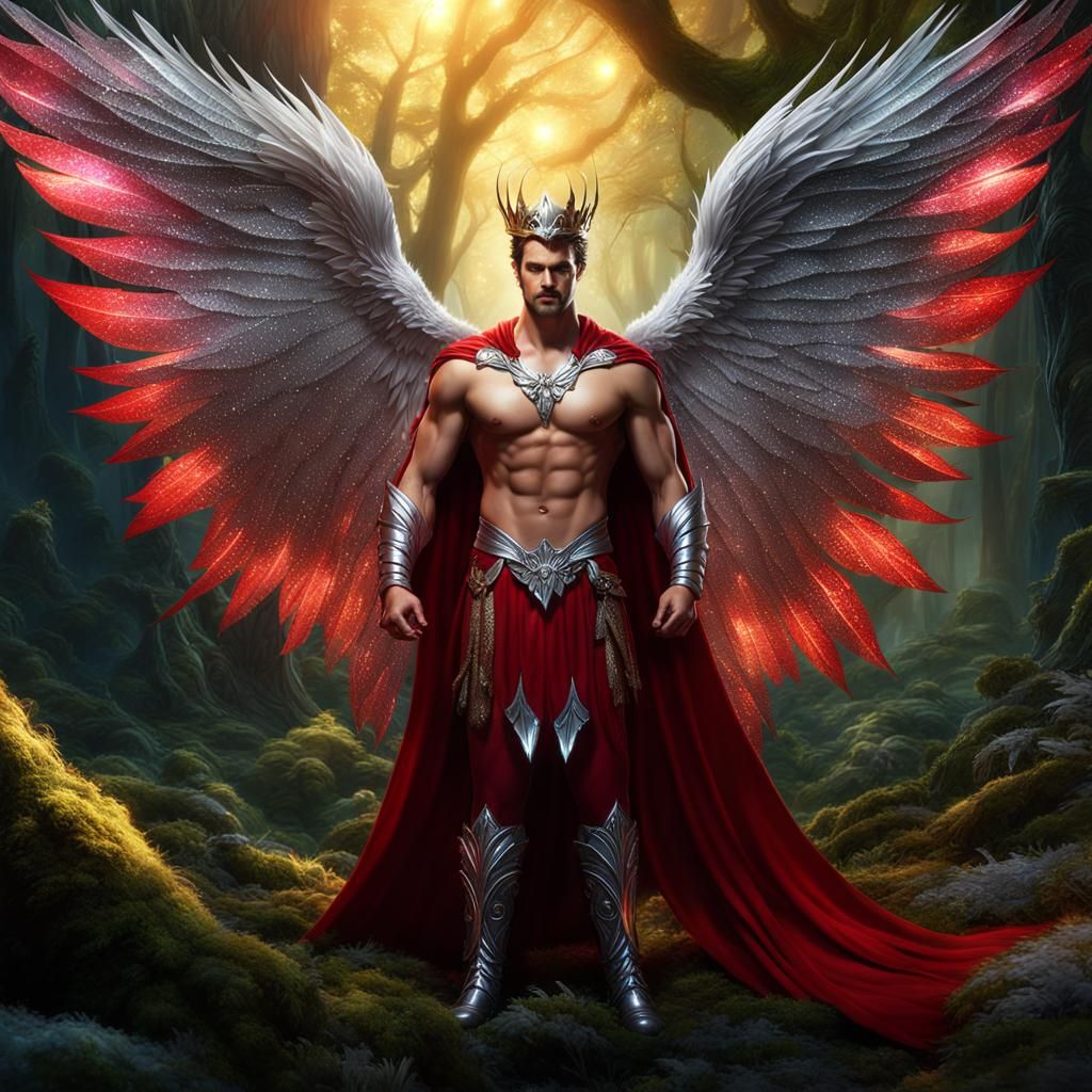 Fantasy King of Fairy Court with Gossamer Wings