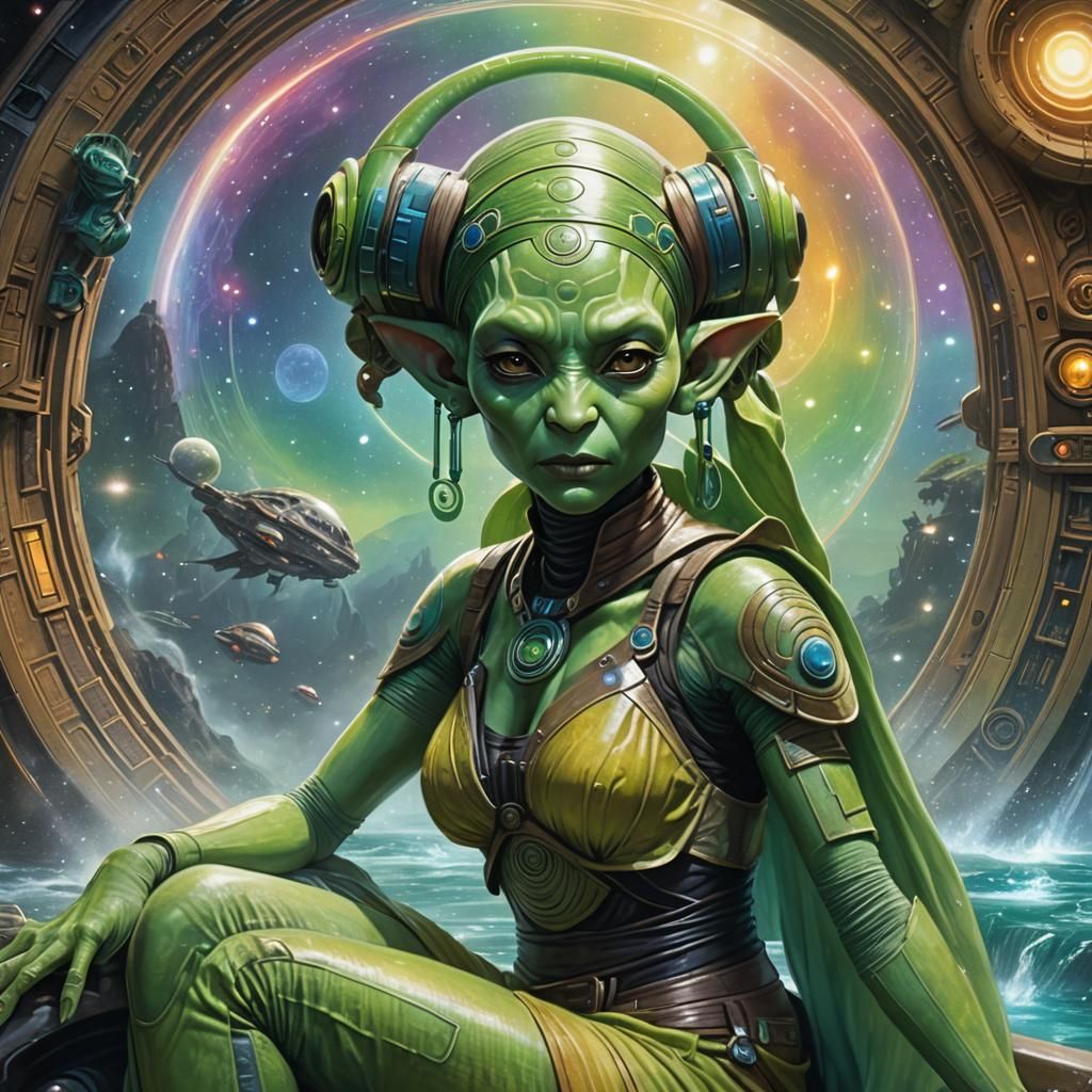 Hera Syndulla in a Fantasy Planetary Scene