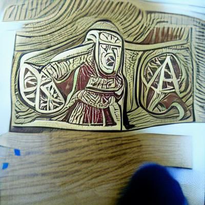 Anglo-Saxon Woodcut Art