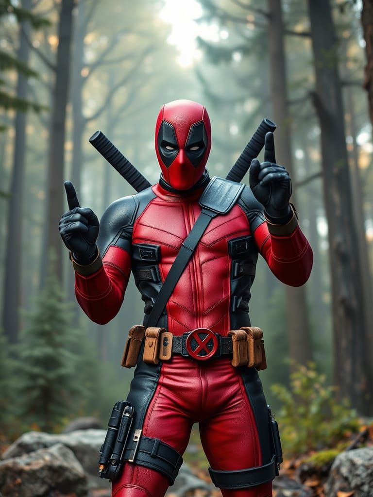 Goblin as Deadpool in a Hilarious Medieval Stance