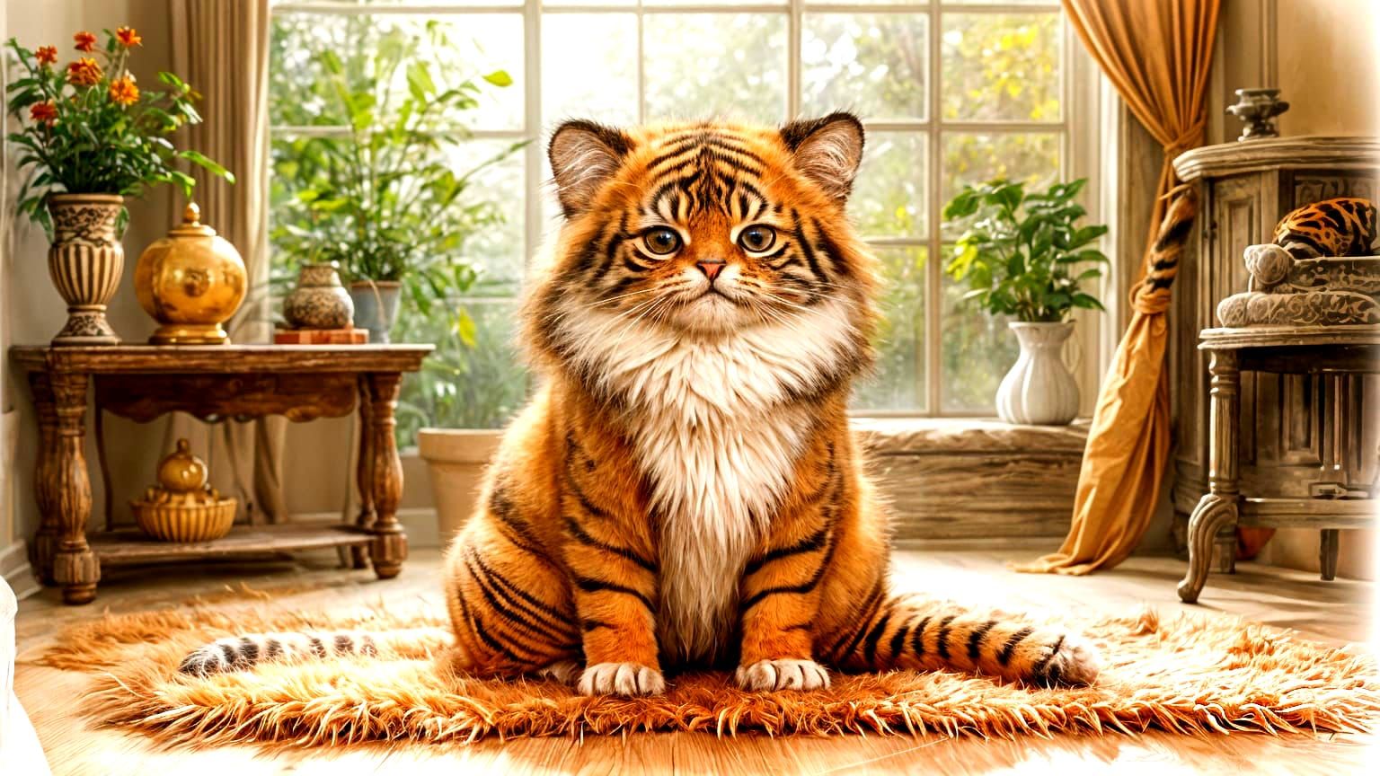 A ferocious tiger kitty!