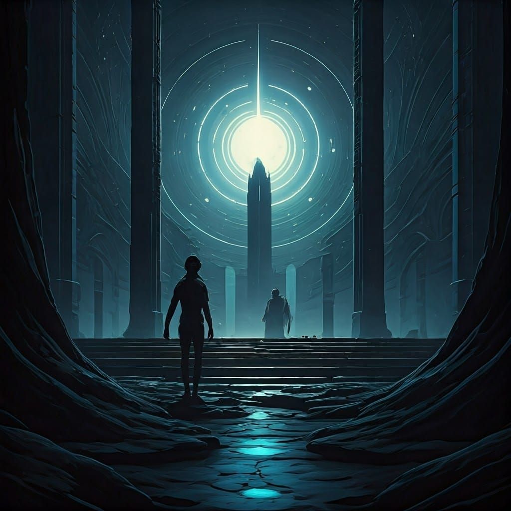 Surreal Digital Painting of a Haunting Mystical Realm