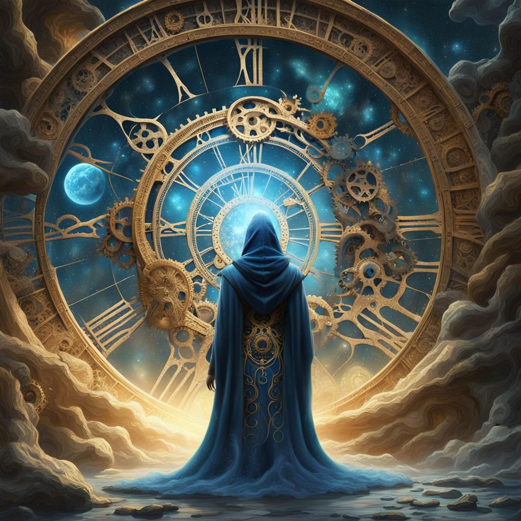 Mystical Time Warper in Dreamlike Realm