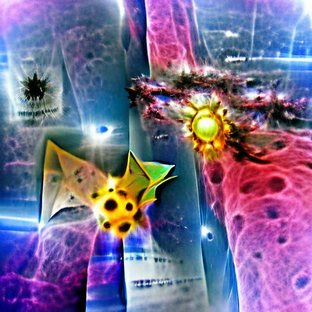 Futuristic Space City with Nebulae and Stars