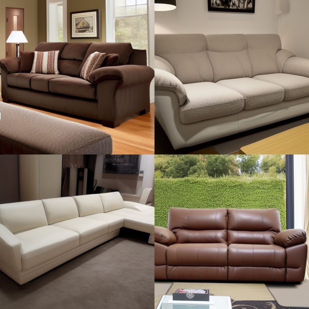Simple AI-Generated Sofa