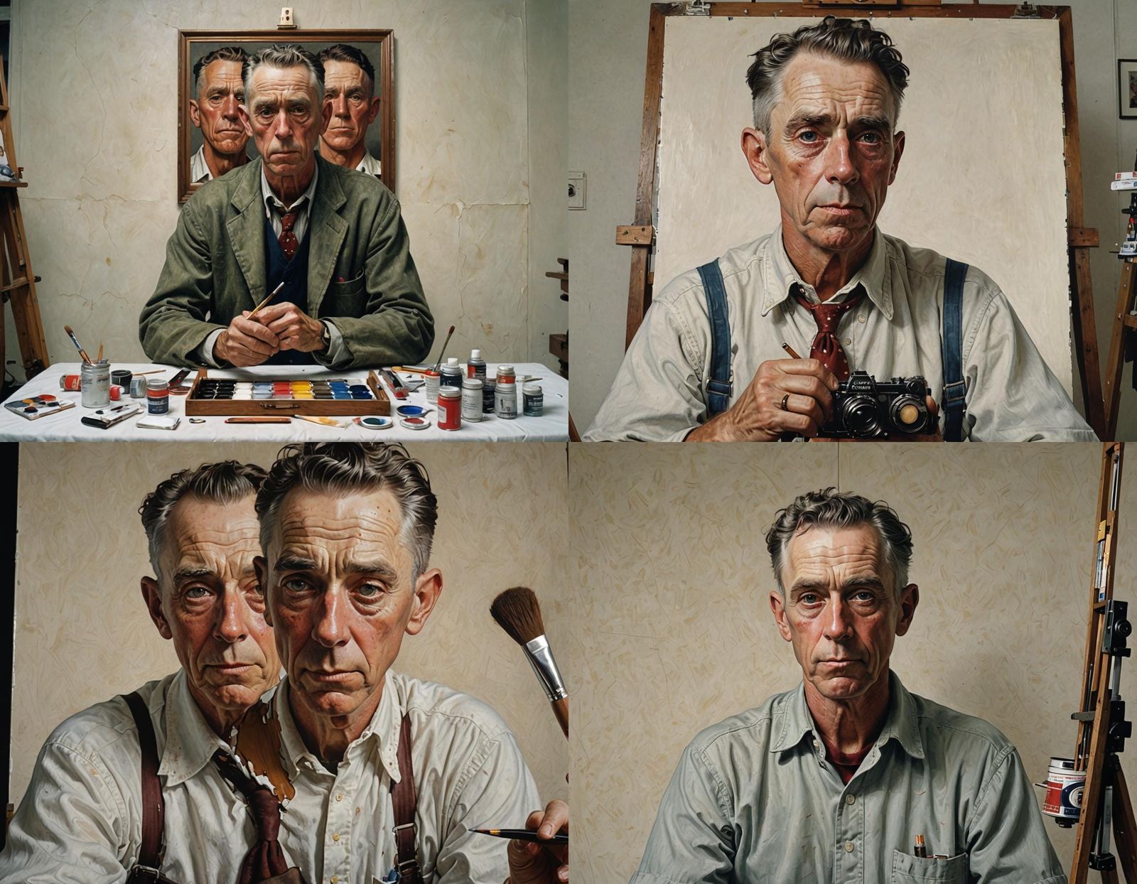 Artists in a Reciprocal Portrait Session