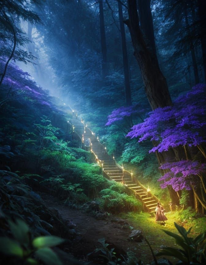 Beautiful Fairy in High Fantasy Setting