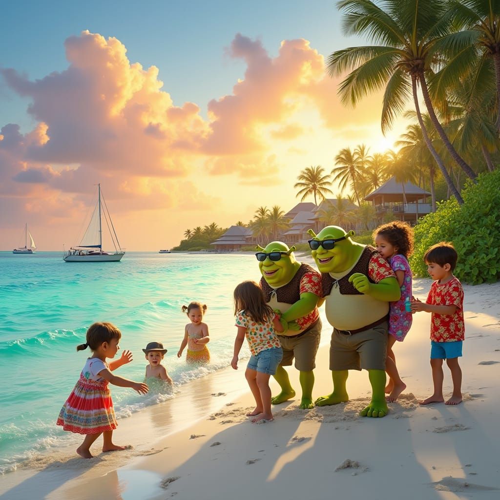 Luxury Family Resort in the Maldives with Friendly Shreks