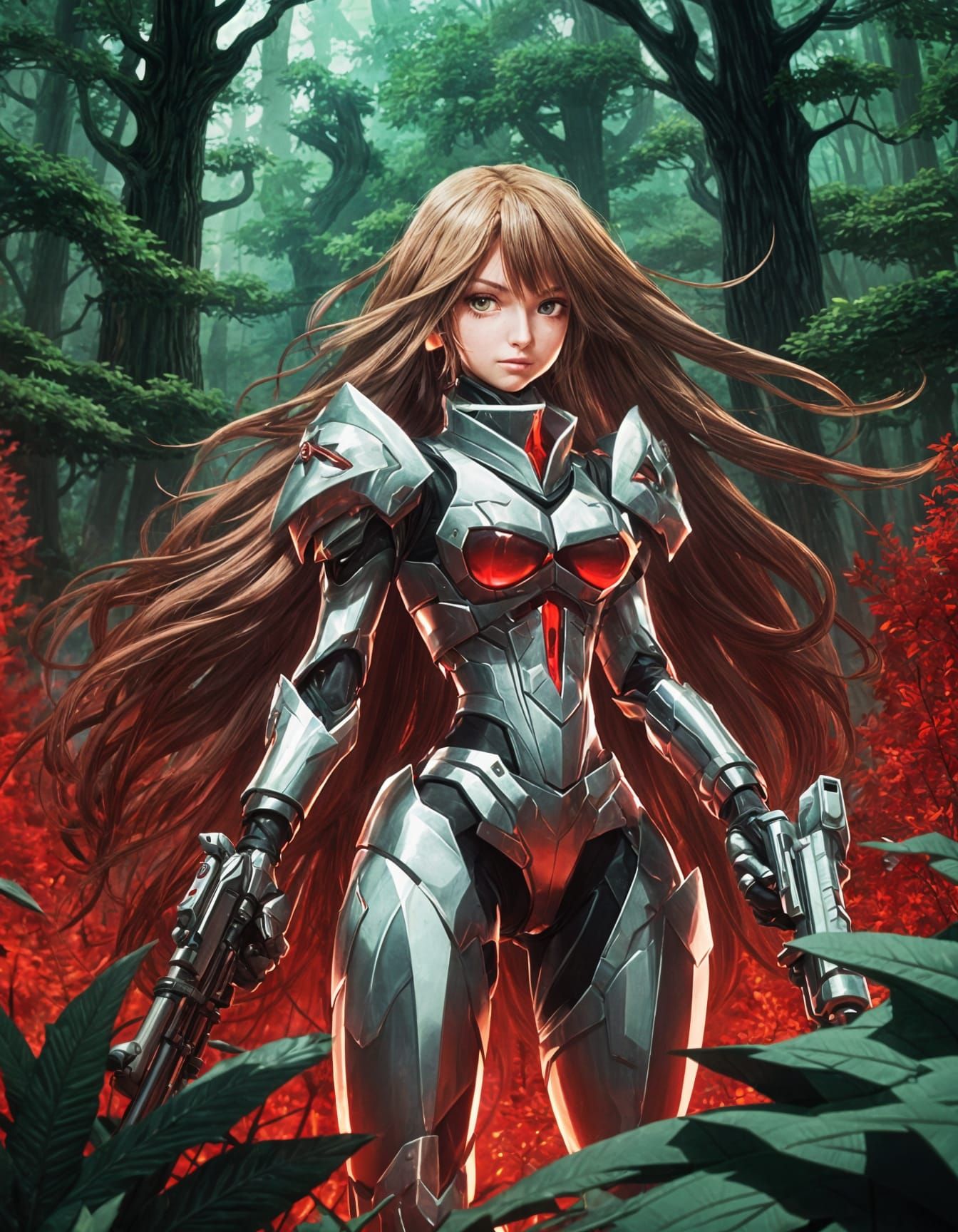 Green Metallic Angelic Knight