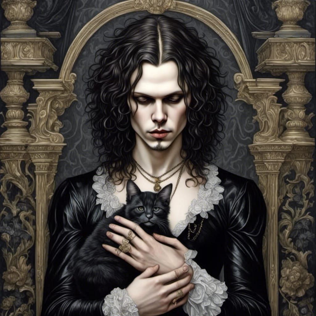 Cat's Purring Pleasure: An AI Generated Image