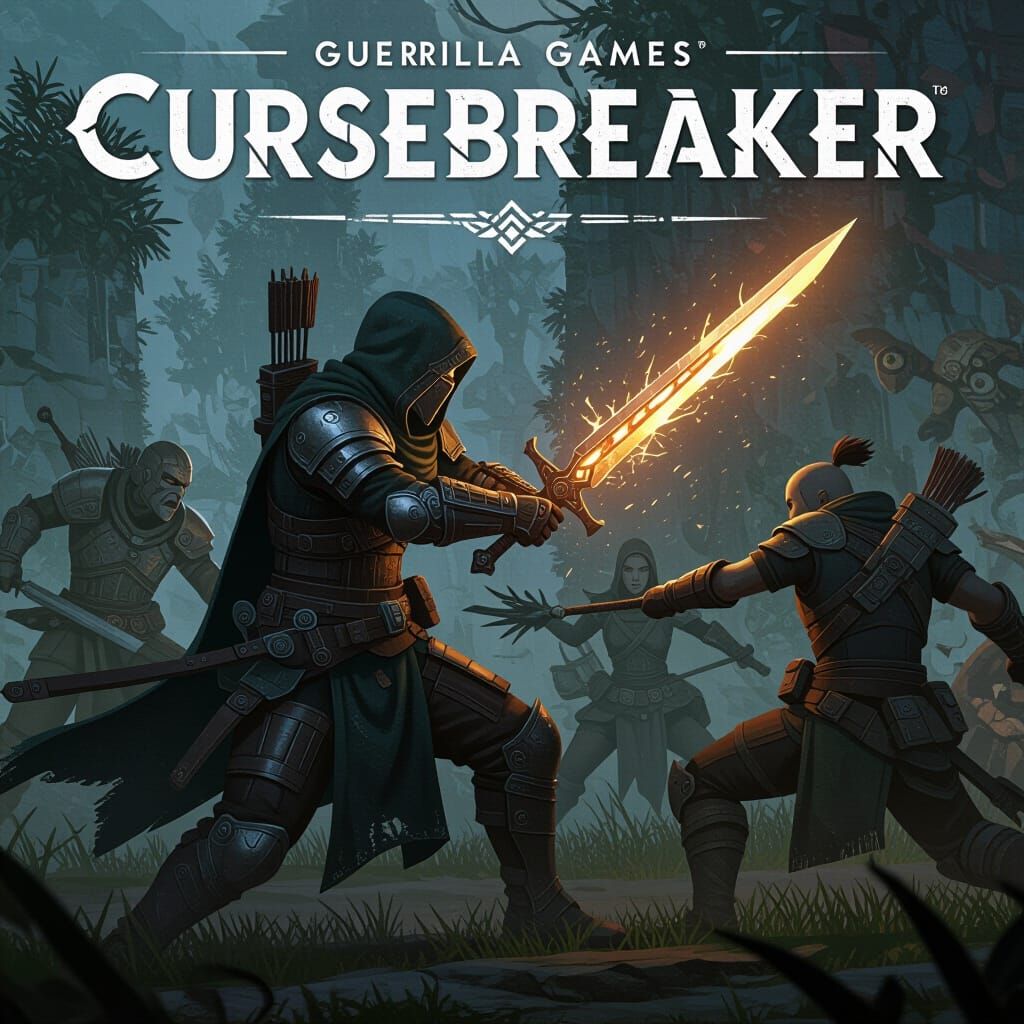 Epic Dark Knight Battle in Post-Apocalyptic World