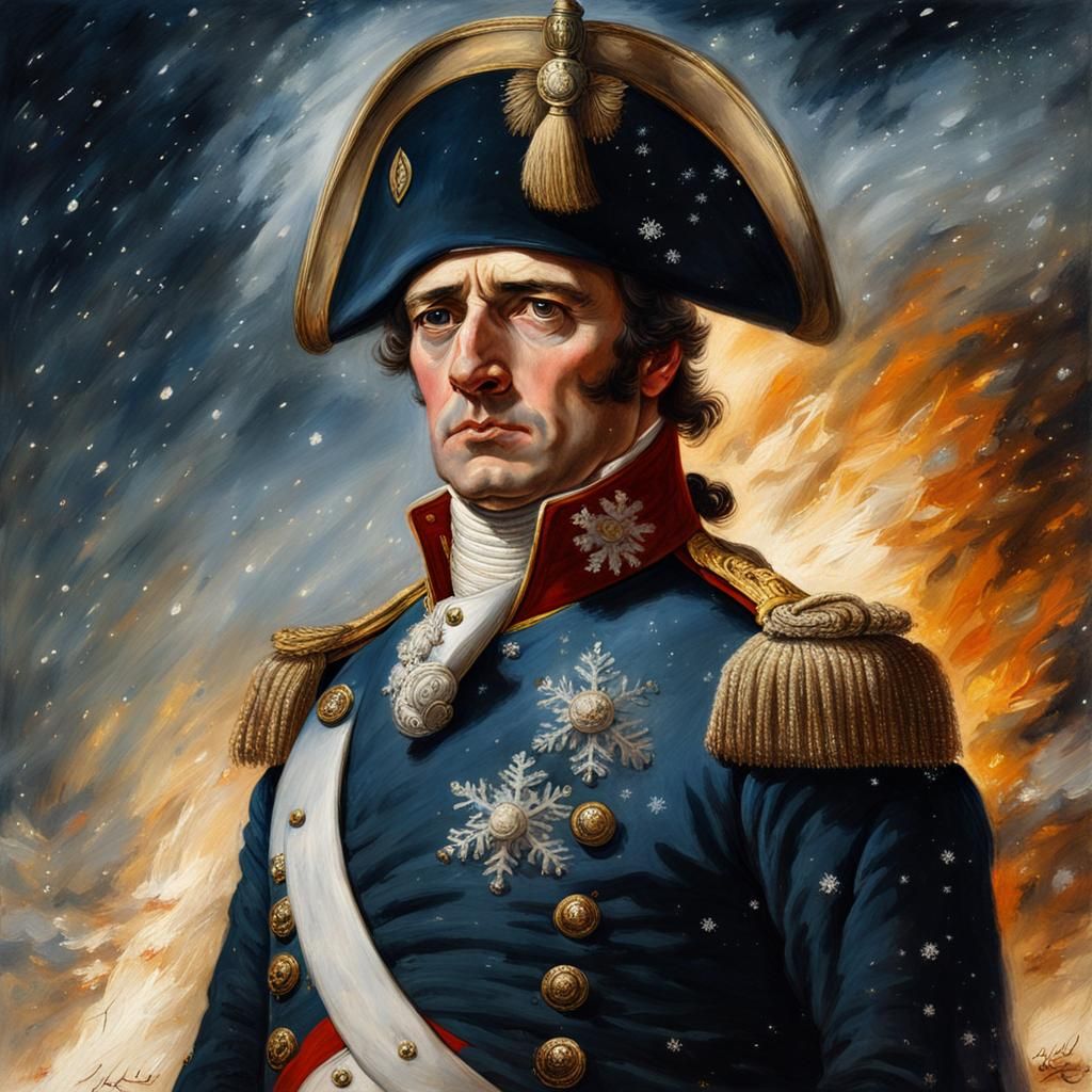 Napoleon in Burning Moscow: A Hyperreal Portrait