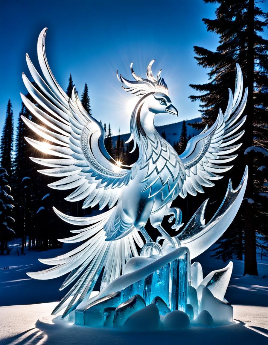 Phoenix Ice Sculpture