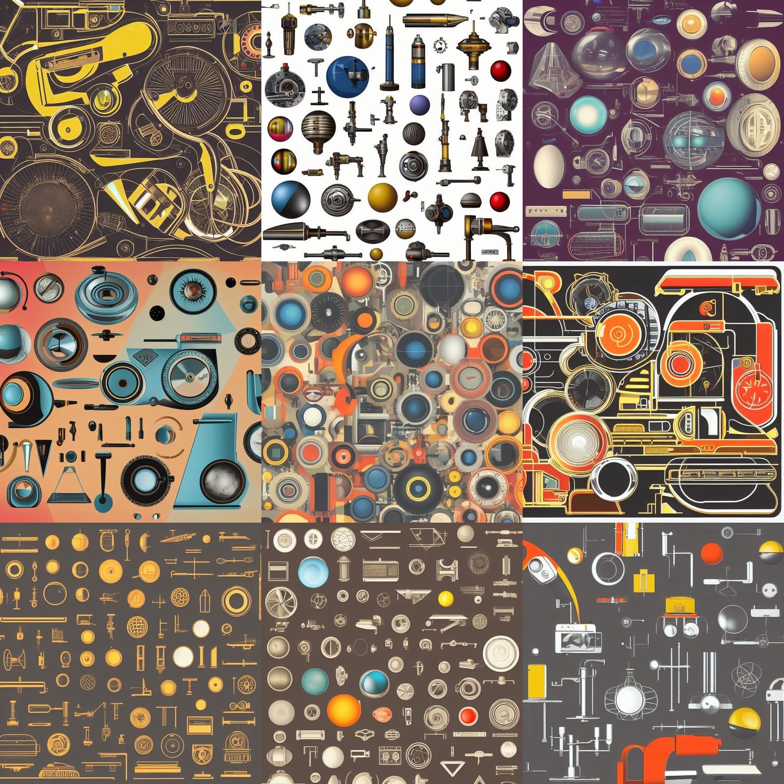 Retrofuturistic Fusion of Vintage and Future Technology