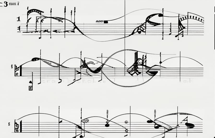 Experimental Music Notation in Graphic Score Style