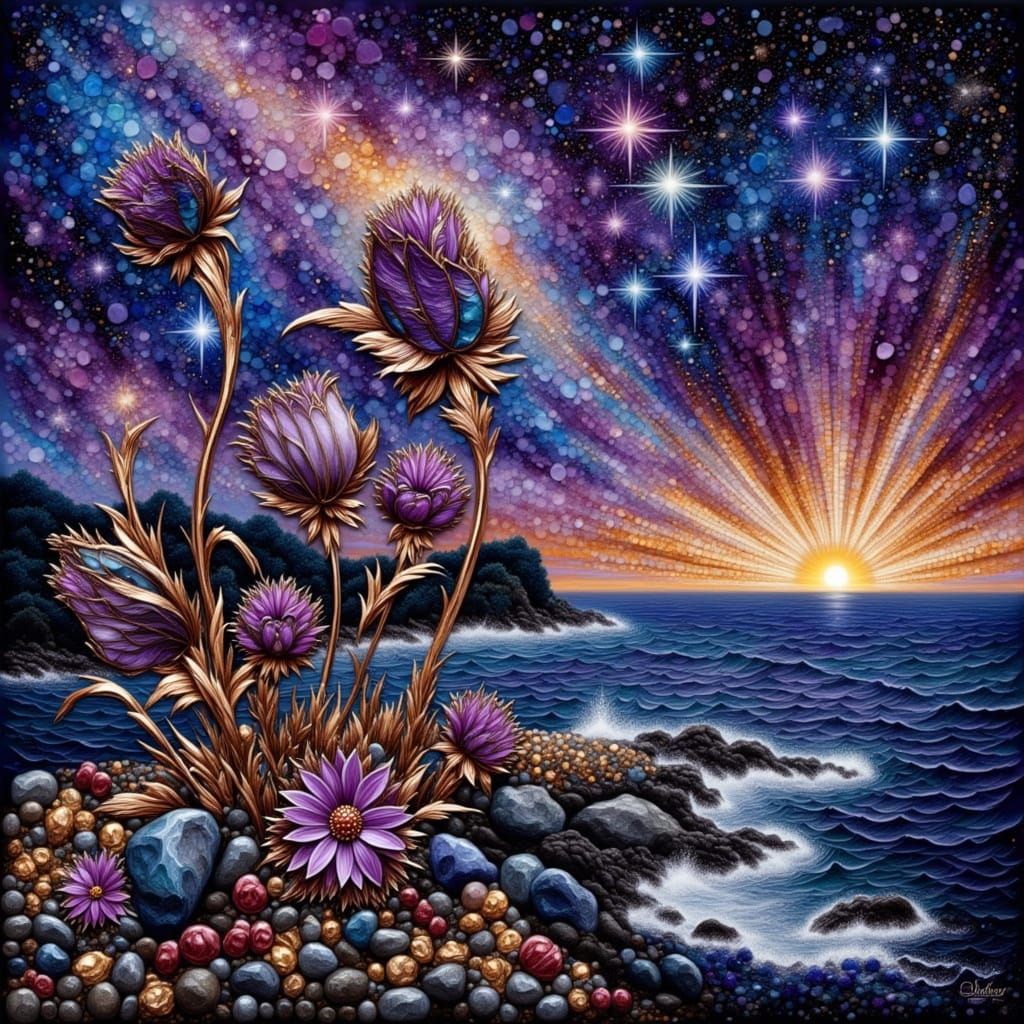 Diamond Dust Starry Night with Crystal Coast