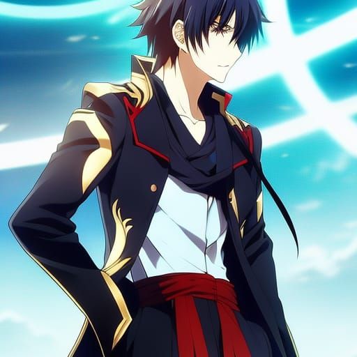 Hot Male Figure in Anime Style