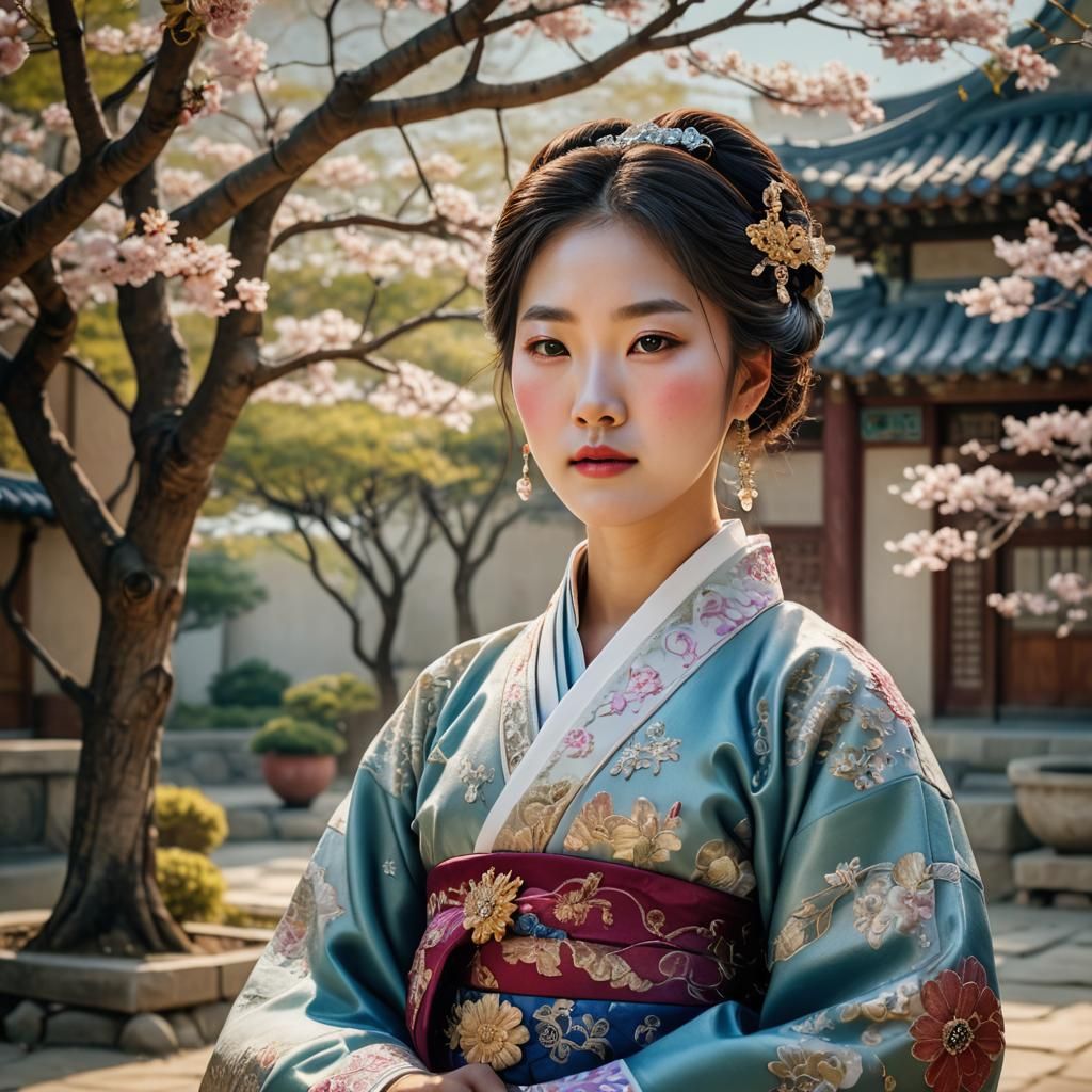 Graceful Elegance: The Portrait of a Korean Princess