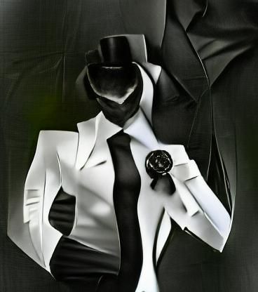 Monochrome Fashion Photography: Man in Black Suit