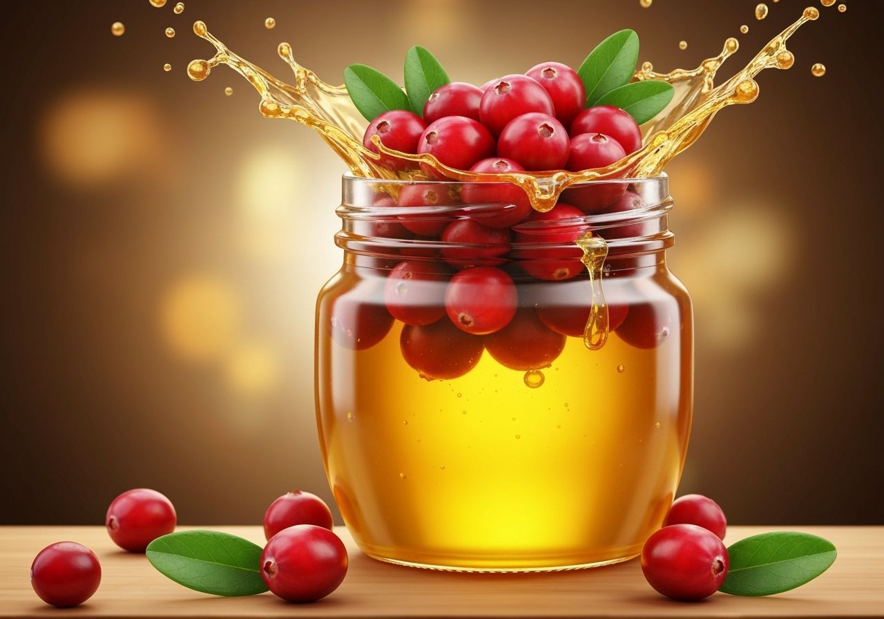 Golden Honey and Cranberries Splash